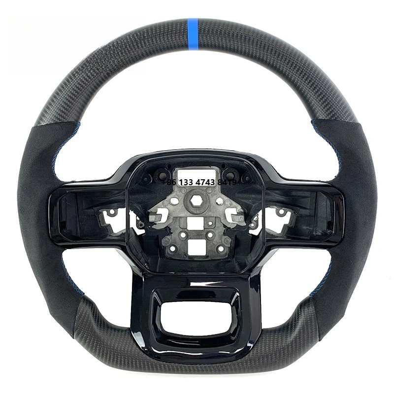 

Carbon Fiber Steering Wheel for Raptor F150 Ranger Leather 2015 2016 2017 2018 2019