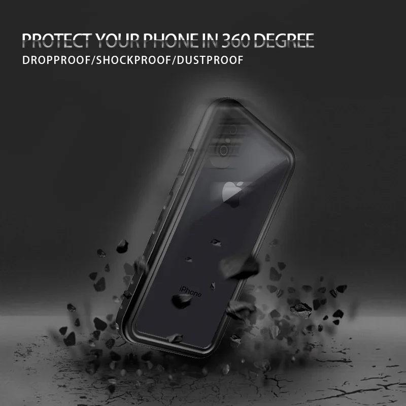 IP68 Waterproof Case For iPhone 6 6S 7 8 SE 2022 ShockProof 360 Full Cover Swim Diving Underwater Case For iPhone X XS XR XS Max