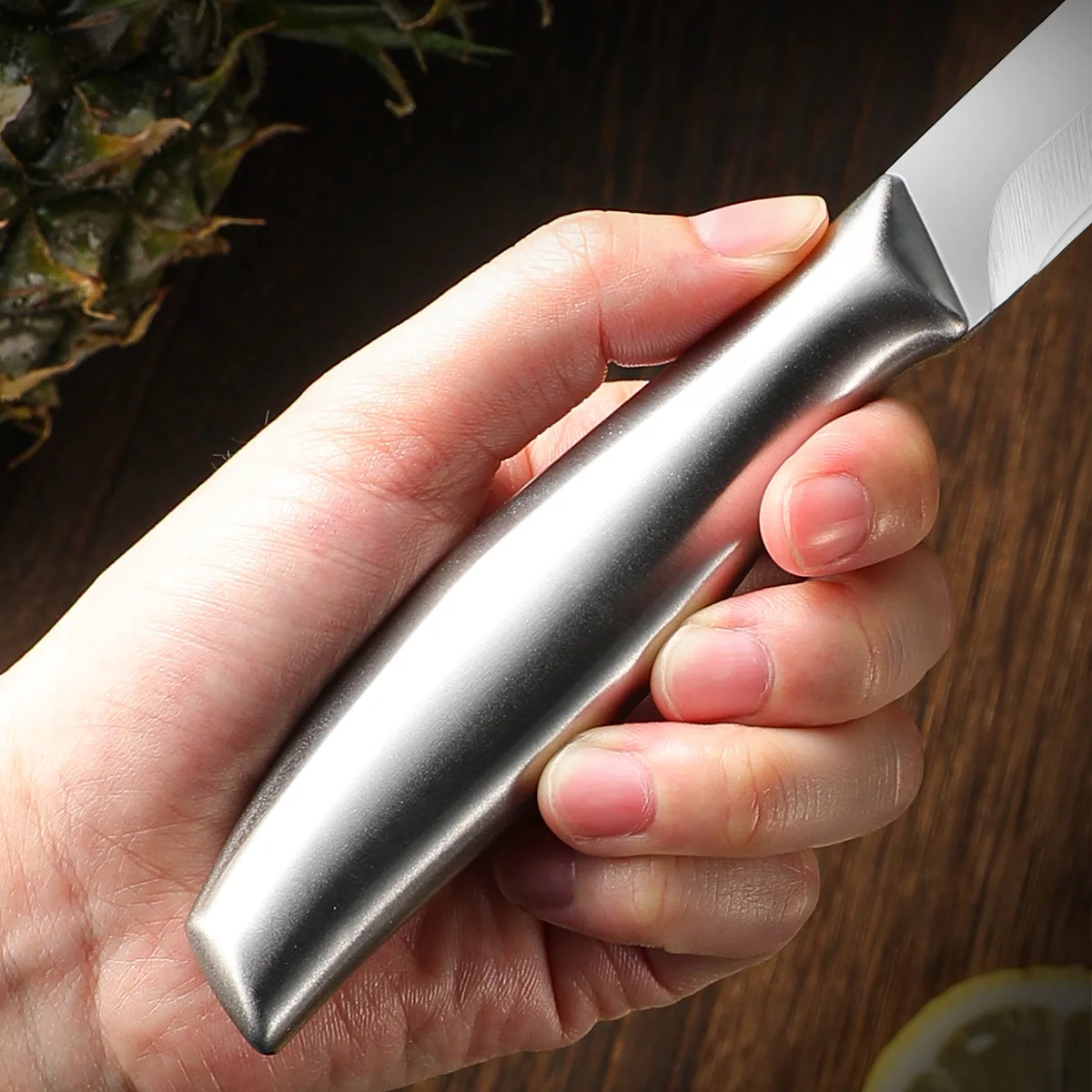 Neuer Professioneller Ananas- & Zuckerrohrschäler - Multifunktionales Küchenmesser aus Edelstahl für Haushalt & Gewerbliche Nutzung – Detail 4