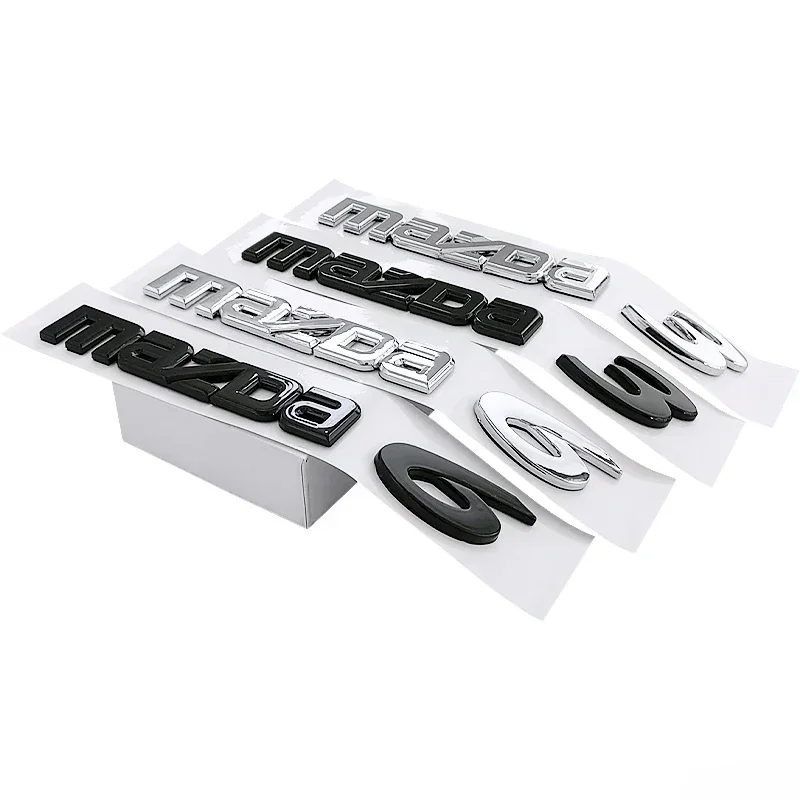 1 Stück 3D ABS Auto-Buchstaben-Emblem Aufkleber für Mazda 3 Mazda 6 - Heck-Kofferraum-Dekor Auto-Außendesign Zubehör Mazda8 – Detail 3