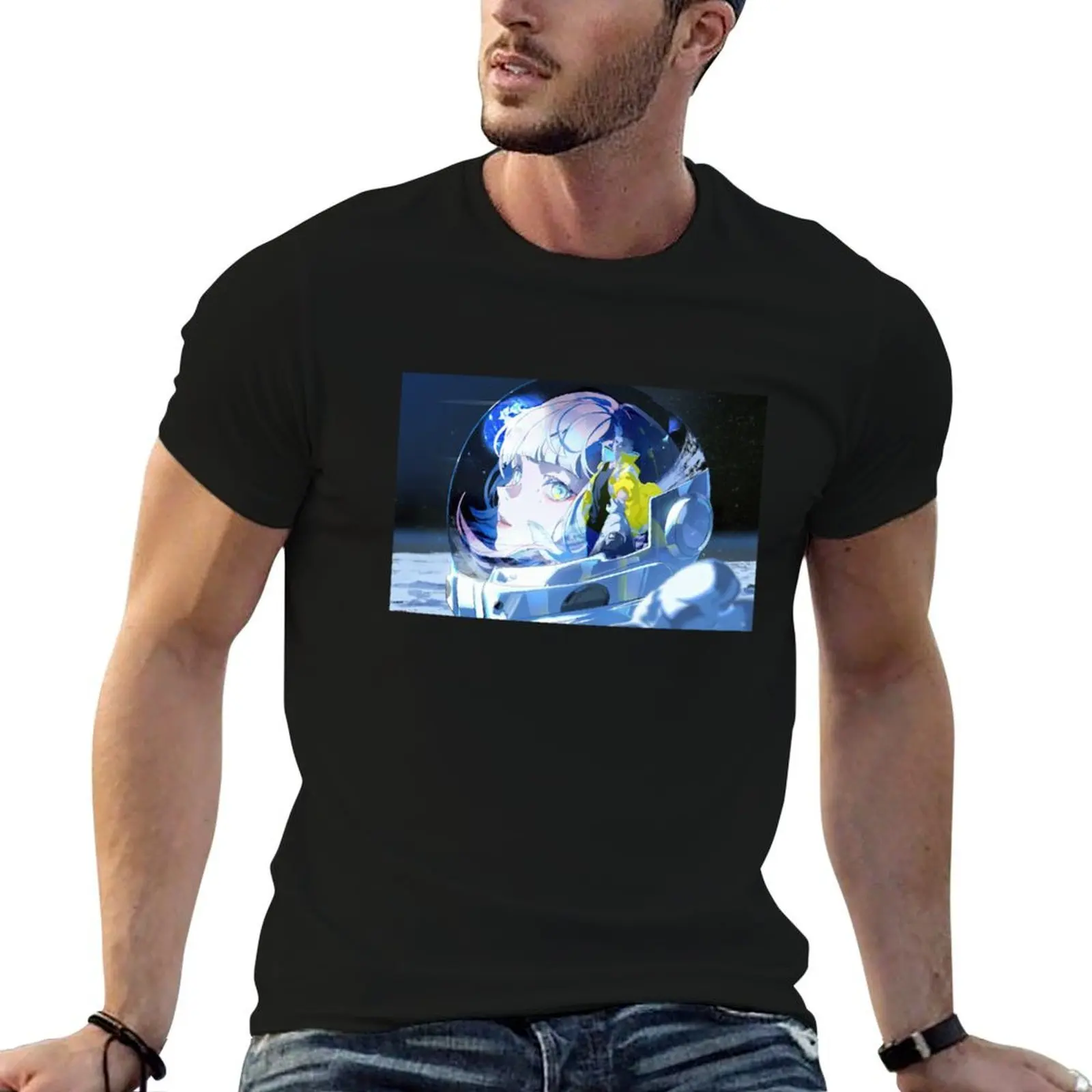 

edgerunner astronaut T-Shirt Cyberpunk t luxury t man shirt personalised shirt