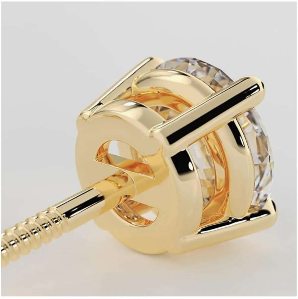 

Серьги из золота 14K с выращенными в лаборатории бриллиантами IGI 1 карат, круглые, с четырьмя крапанами, на винтовой застежке, модные ювелирные изделия, оптовая продажа на заказ