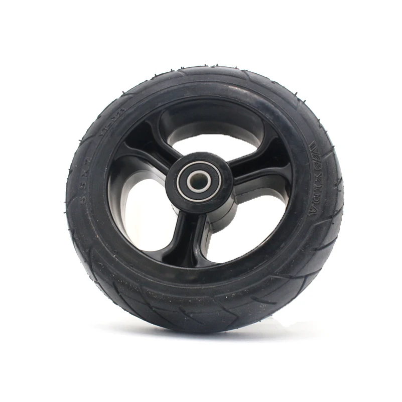 High-quality 5.5x2 Solid wheels 5.5*2 tubeless wheel Fast wheel F0 Nes carbon fiber scooter solid tire with alloy rim jackhot