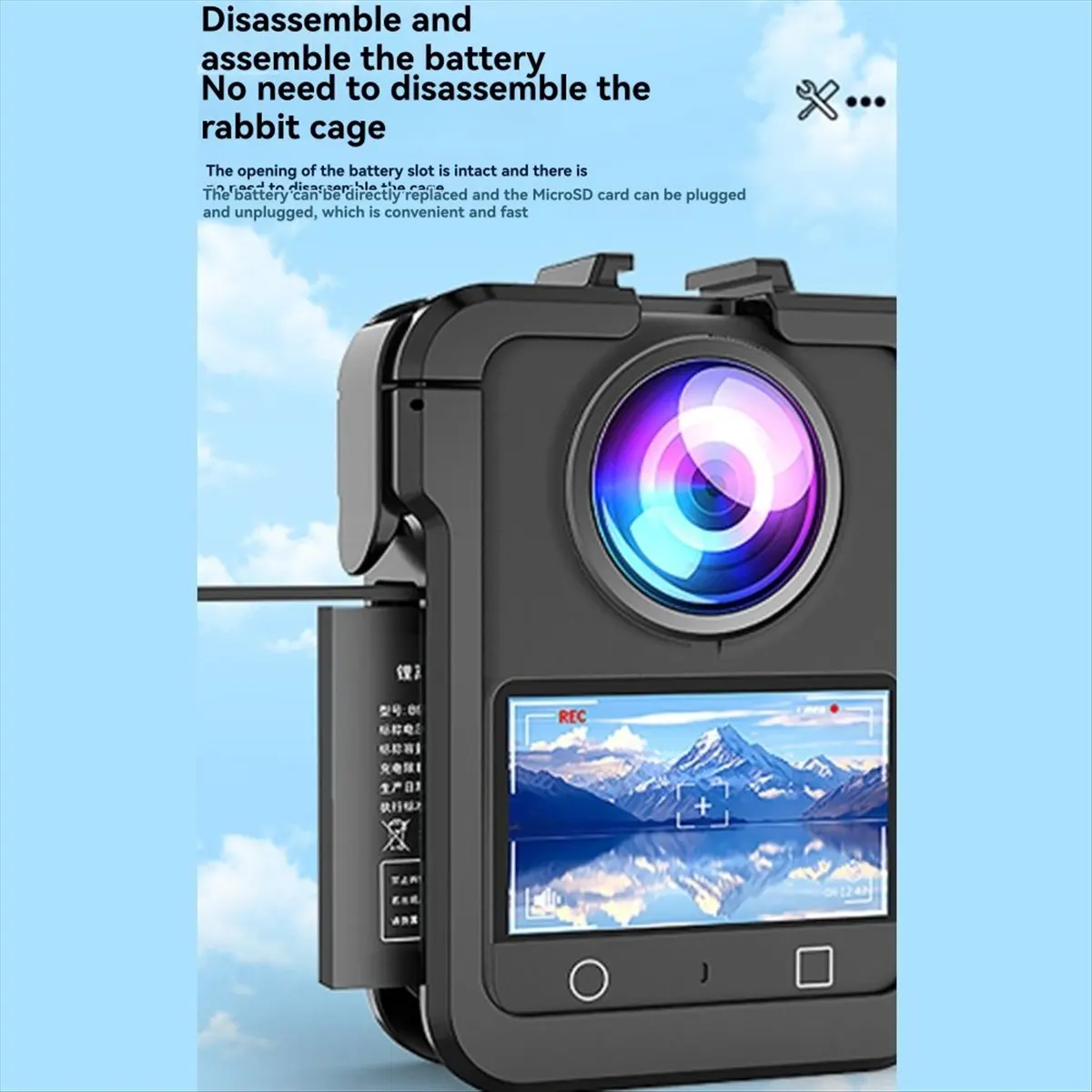 Sells well Plastic Cage for DJI OSMO 360 Camera Full Protective Frame Case Quick Release Rabbit Cage Cold Shoe Mount