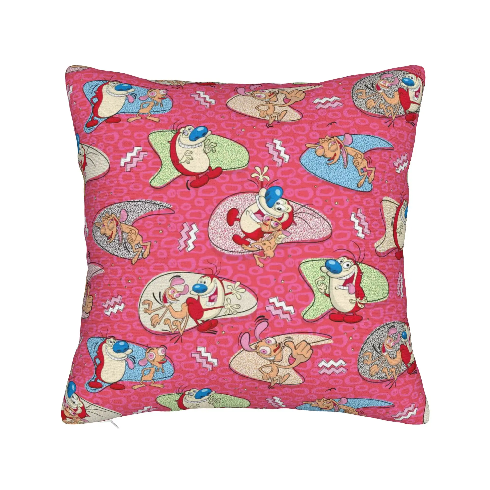R-Ren & S-Stimpy Show Pillow Case  Fashion Pillow Cover Soft Pillowcases For Sofa Car Home Decor