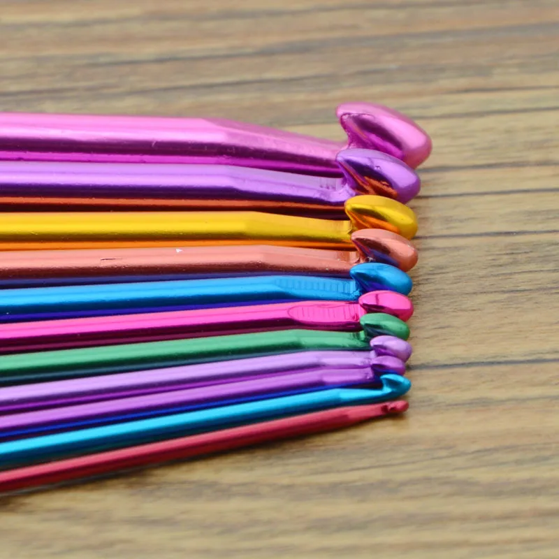 DIY Long Knitting Hook Set for Beginner, Tunisian Crochet Hooks, Afghan Needles for Crocheting, 2-8mm Supplies,11PCs,TJ5912