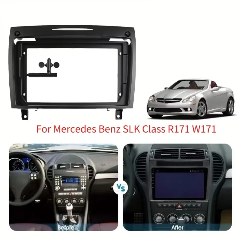 Ramka radia samochodowego z Androidem do Mercedes Benz SLK Class R171 W171 2004-2011 Panel