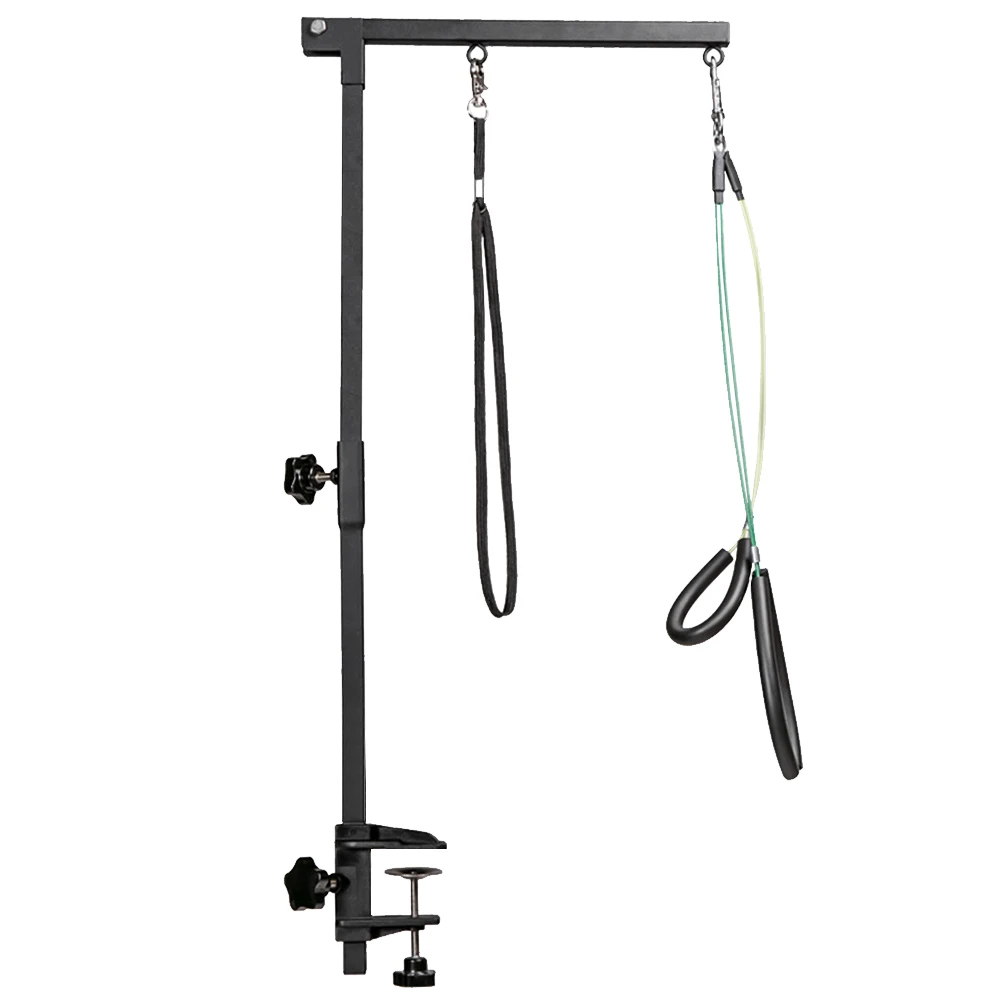 

Pet Dog Grooming Table Bracket Arm with Restraint Rope Desk Dog Cat Holder Stainless Steel Telescopic Table Hanger for Bath Desk