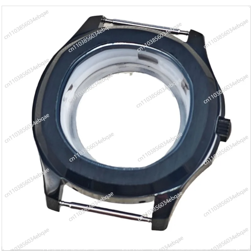 

For 42MM Screw Grenade 316 Stainless Steel Black Square Automatic Mechanical Case Suitable for NH35/36 Movement