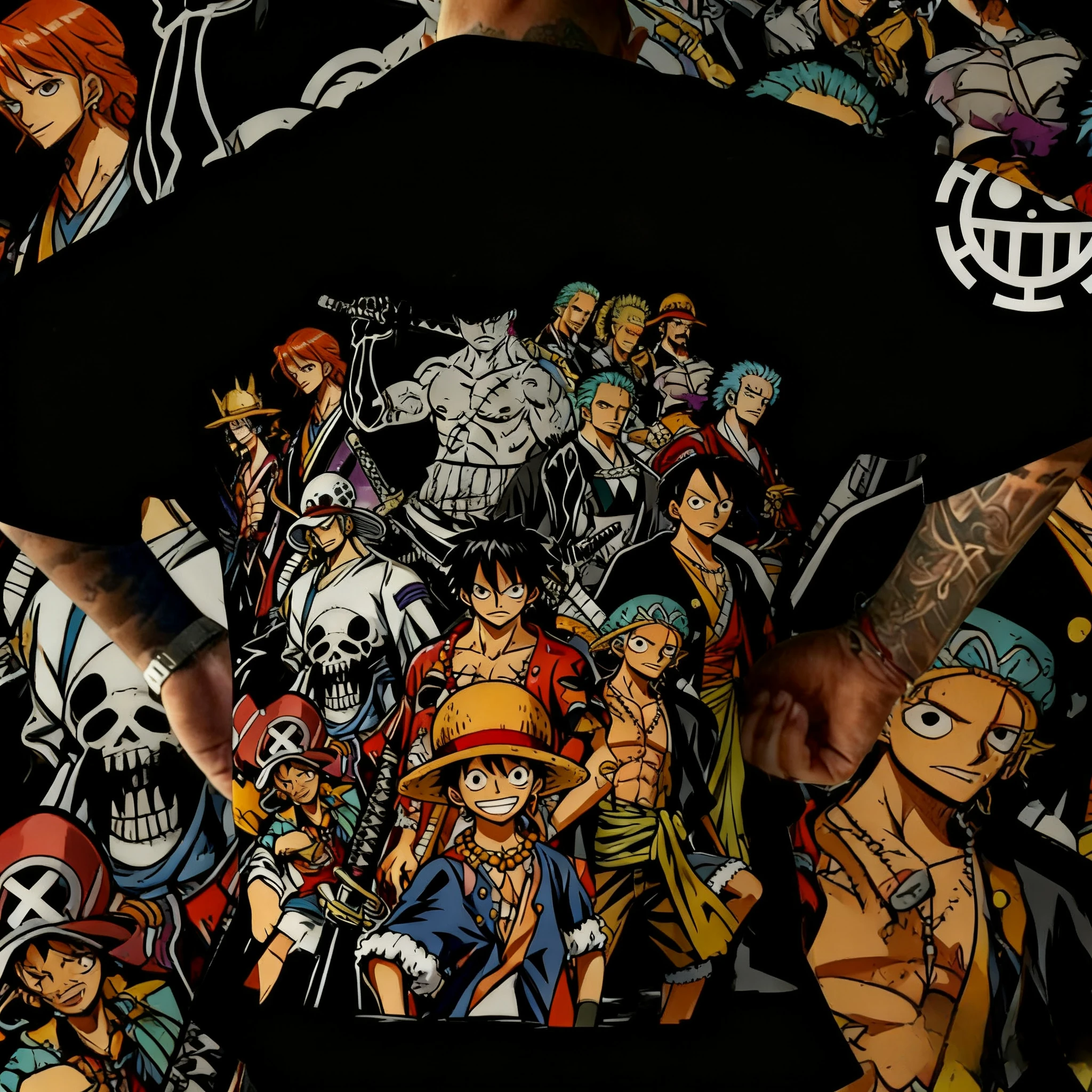 เสื้อยืดลายตัวละครมังกี้ ดี ลูฟี่ ซีรีส์วันพีซใหม่ ปี 2025 ไซส์ใหญ่พิเศษ สไตล์ Y2K ลายพิมพ์ฤดูร้อน ผ้าฝ้ายแท้ 100% ทรงหลวม สบายๆ