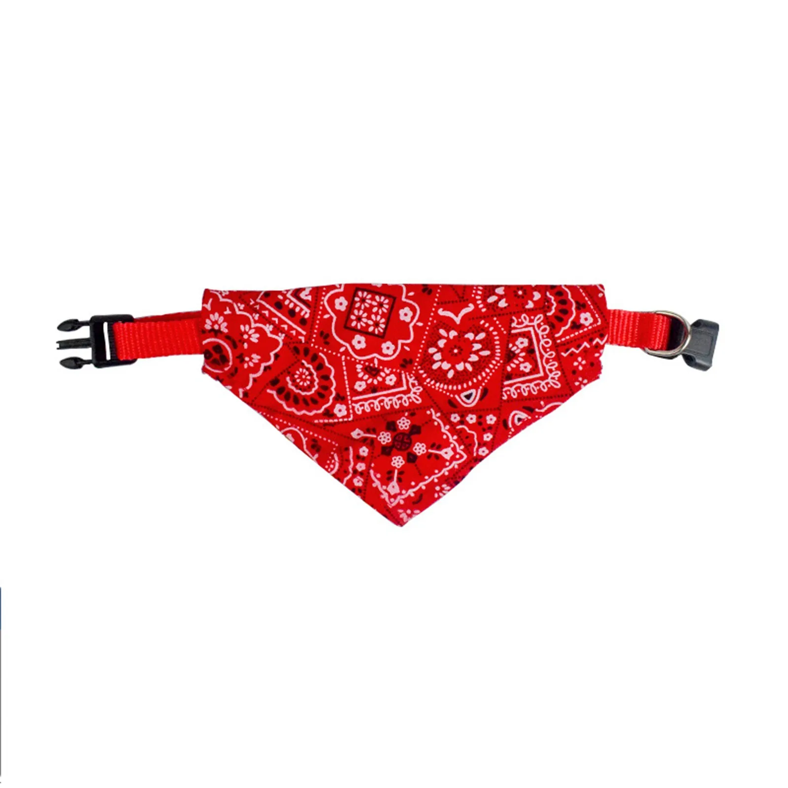 الحيوانات الأليفة المطبوعة وشاح كلب صغير القط قابل للسحب طوق وشاح طوق بكلاب باندانا وشاح طوق قابل للتعديل الكلب عصابات طوق جرو #2