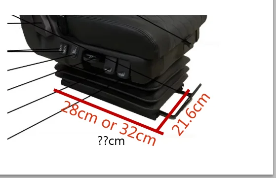 For Wholesale Bus Driver Seat for  Heavy Truck Pneumatic Truck Seats Heavy Duty Truck air Suspension Adjustable Seat