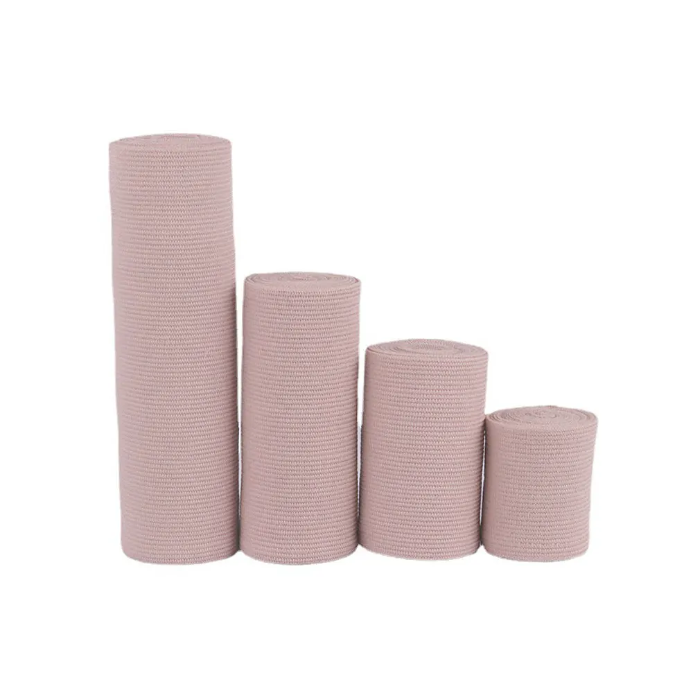 1 Roll Elastic Bandage Wrap Stretch Compression Bandage Stretches Up To 450cm for Sports Sprains Calf Ankle Foot First Aid Care