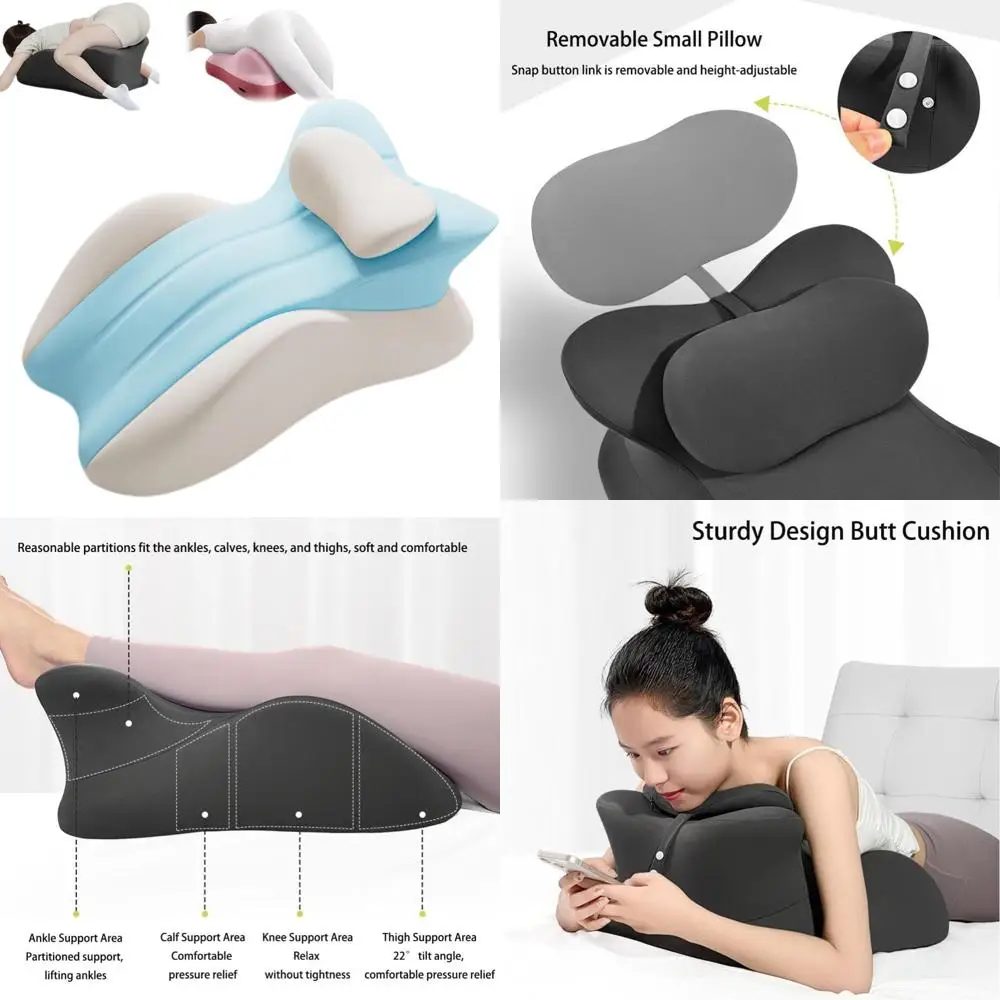 

Ортопедическая клиновая подушка из пены с эффектом памяти для поддержки спины и ног с моющимся чехлом, эргономичная подушка для поддержки кровати и пола