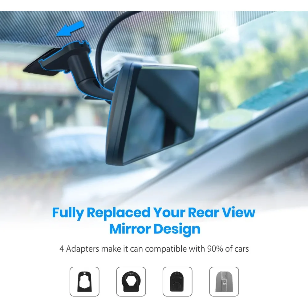 

9.35''1080P OEM Rear View Mirror Camera: Recording Wide View Back Up Camera for Cars