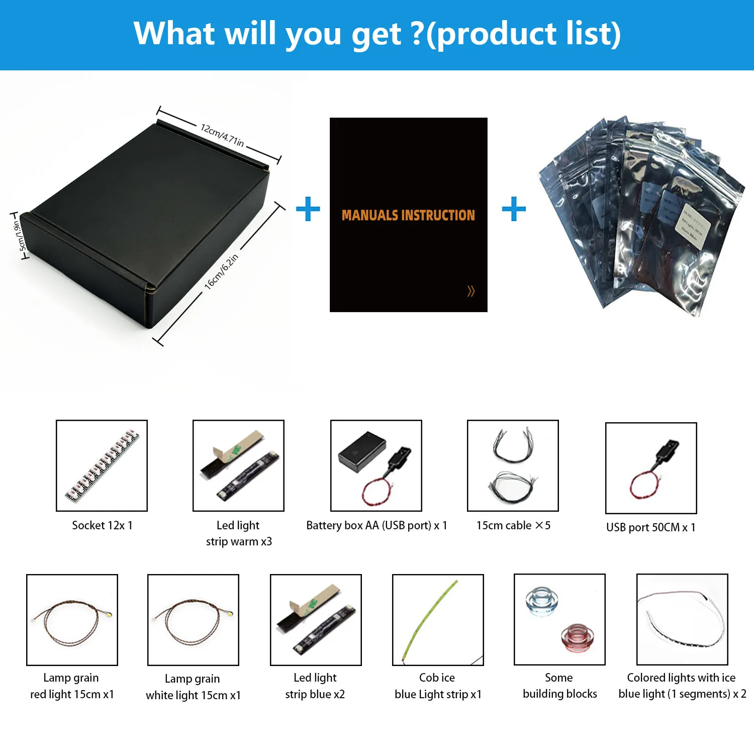 LYBMTWF LED Light Kit Compatible with Lego 75429 at-at Driver Helmet Building Blocks (NOT Include The Model Bricks)