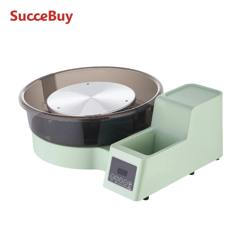 

Гончарный круг SucceBuy 450 Вт с поворотными столами 14 и 11 дюймов, с ножной педалью, регулируемая скорость 30-300 об/мин, для начинающих, для творчества из глины и рукоделия