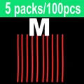 M Red 100pcs