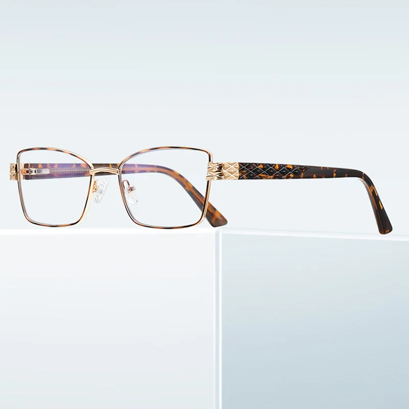 

EYORA Versatile Metal Wide Temple Reading Glasses Anti Blue Light Myopia and Hyperopia Photochromic Prescription Eyewear Lens