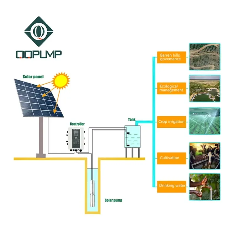 Picture 5: Q3SC3.8-180 Dc Solar Submersible Pump Solar Power Deep Well Water Pump for Irrigation