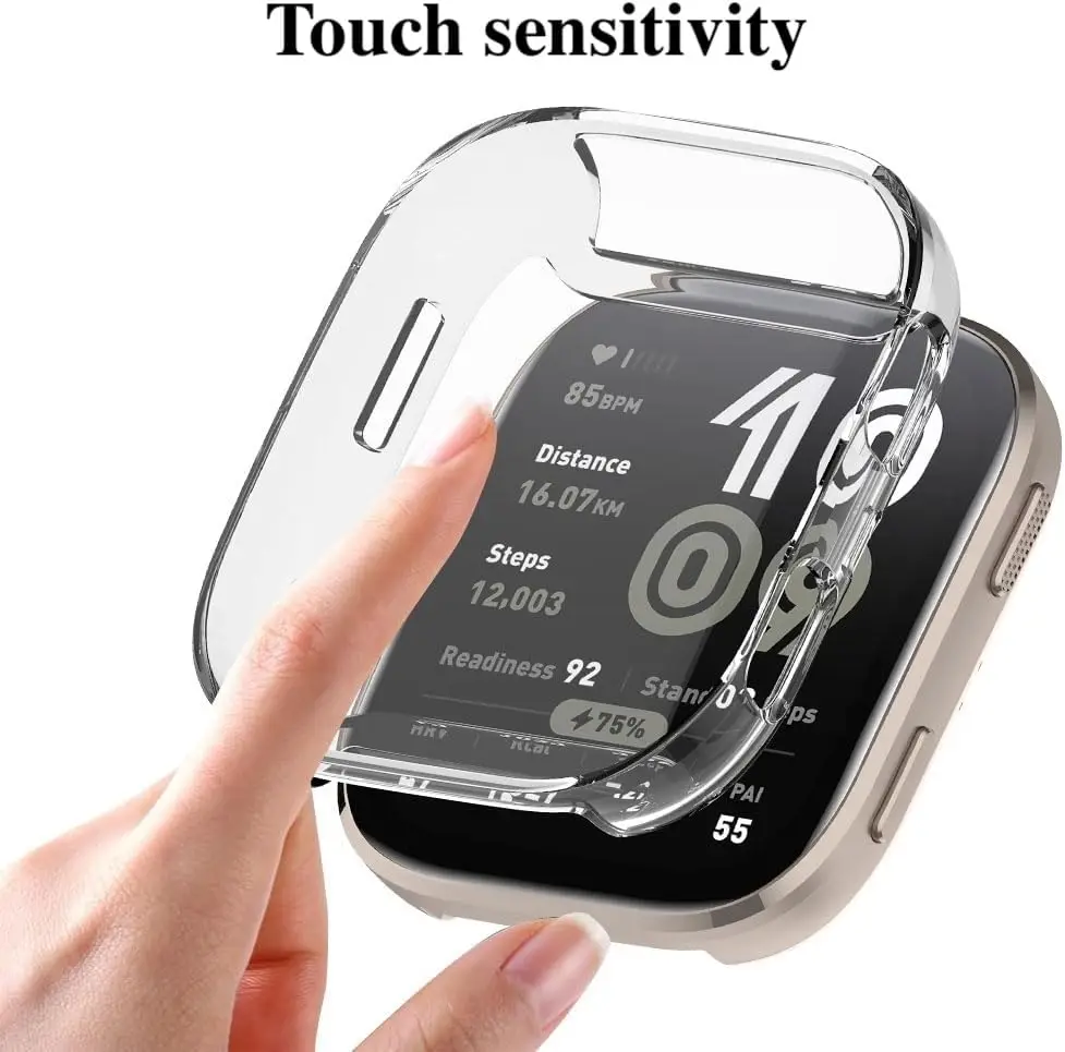 TPU Screen Protector Case For Amazfit Bip Max Protective Full HD Soft Anti-Scratch Protective Cover For Amazfit Bip 6/Bip Max