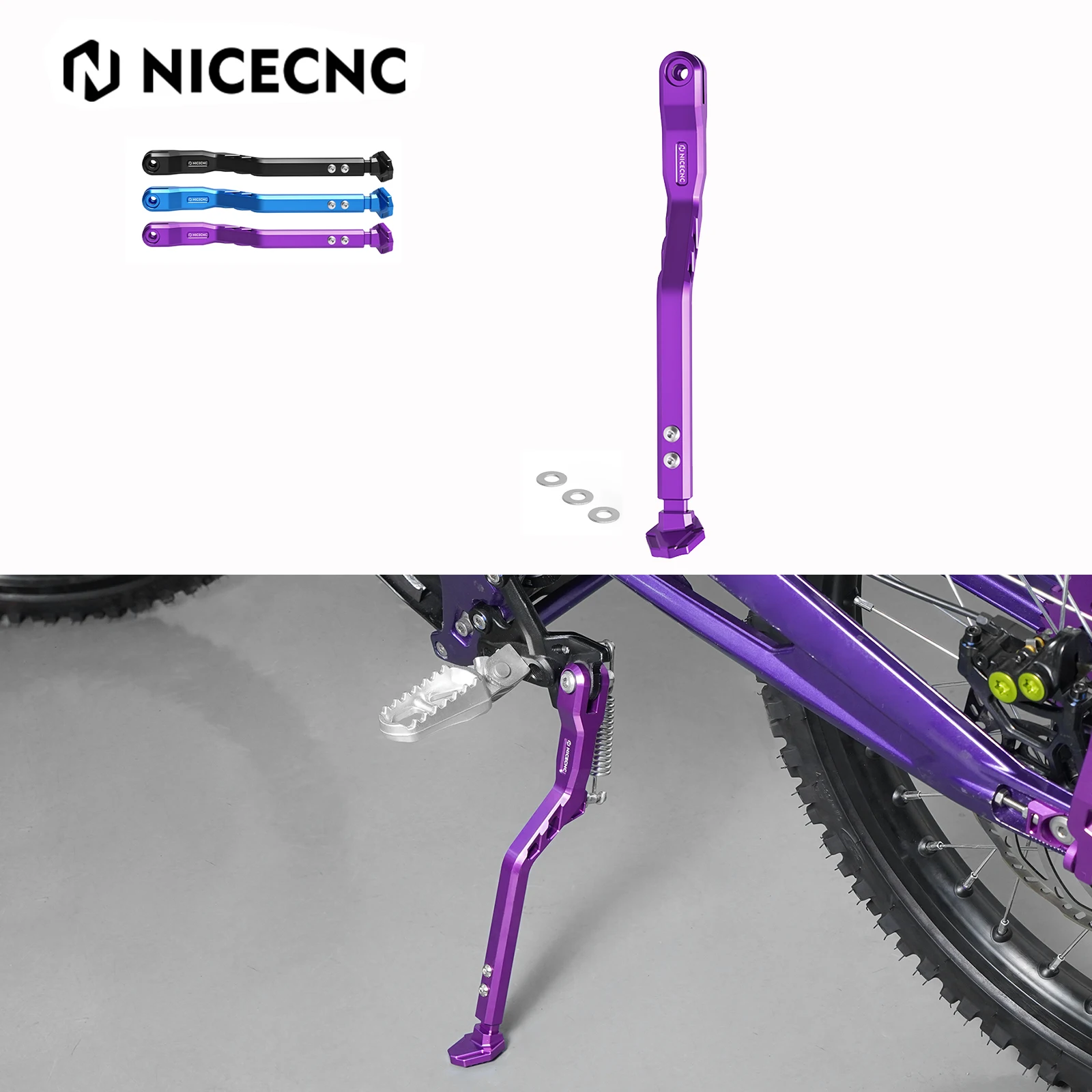 

For Surron light bee X light bee S L1E Segway X160 X260 Sur ron Parts Sur-ron Dirt Bike 8-32MM Adjustable Foot Side Kick Stand