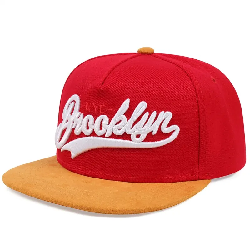 BROOKLYN Letter Embroidered Snapback Cap Men Fashion Cotton% Hat Adjusted Outdoor Sport Leisure Hats Hip Hop Baseball Caps