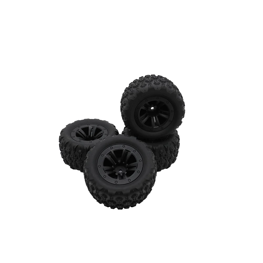 4 SZTUK 85 mm gumowych opon antypoślizgowych do SCY 16101 16102 16103 Pro MJX Hyper Go 14210 16210 1/14 1/16 RC Monster Truck Opony