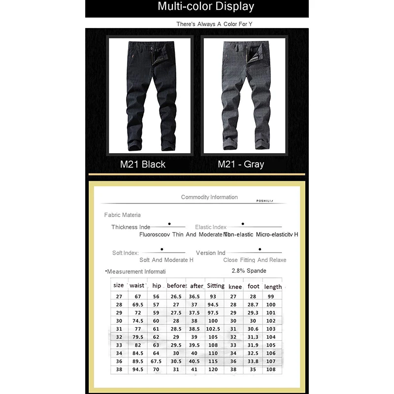 Pantaloni Casual scozzesi uomo Nice Autumn Pop Fashion Suit pantaloni grigio nero pantaloni dritti uomo Streetwear Pantalon Hombre