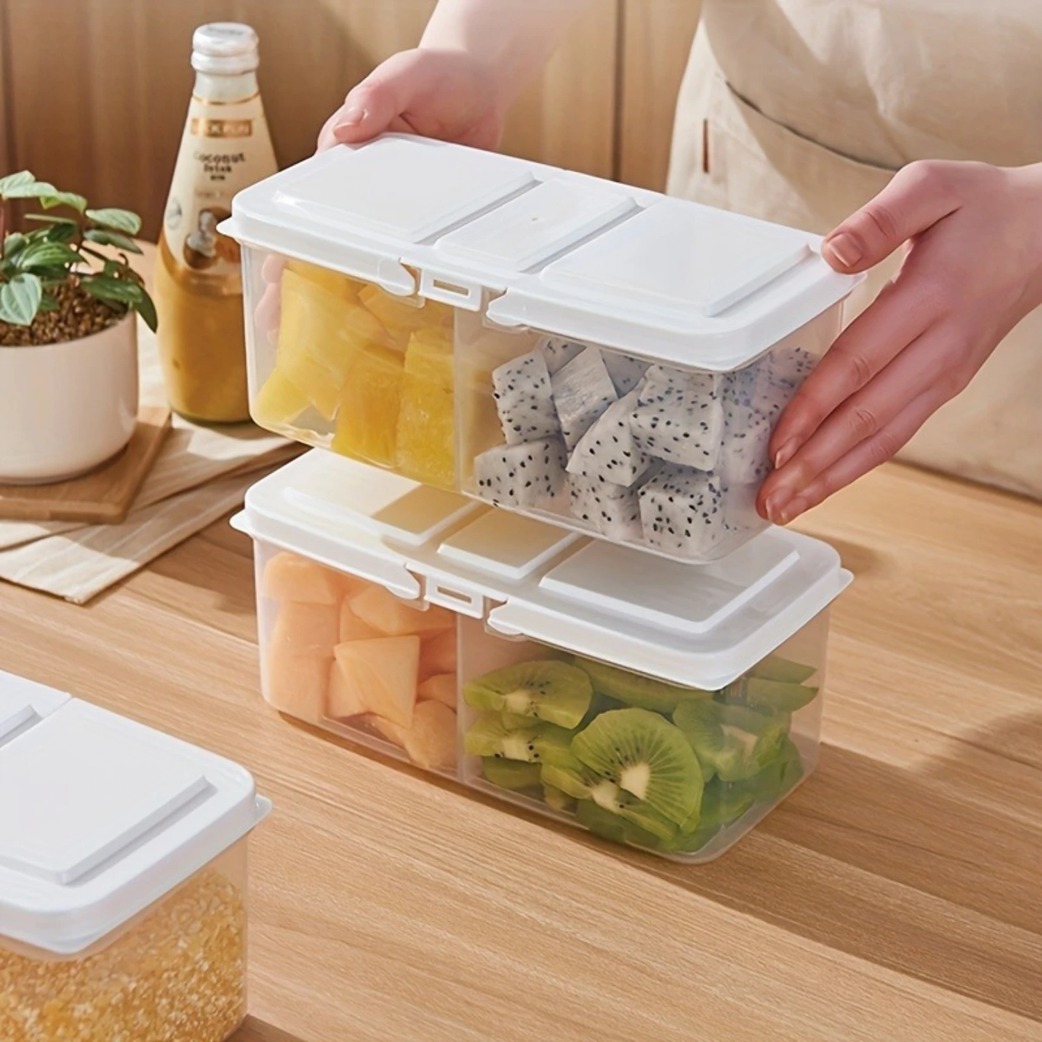 BPA-Free Bento Snack Boxes with Lids - Perfect for Fruit, Berries, Snacks, Condiments, Spices, Candies -  Accessories