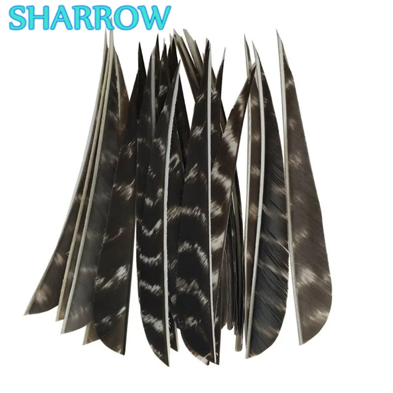 

50Pcs 5inch Turkey Feathers Natural Arrow Vanes Right Wing Arrow Fletching DIY for Outdoor Archery Shooting Hunting Accessories