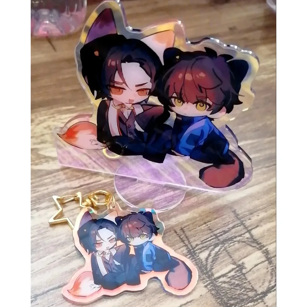 كامين رايدر الاكريليك حامل الشكل Ukiyo Ace Sakurai Keiwa أنيمي الطرفية لطيف الكرتون الليزر الملونة حلية مفتاح سلسلة 2 قطعة