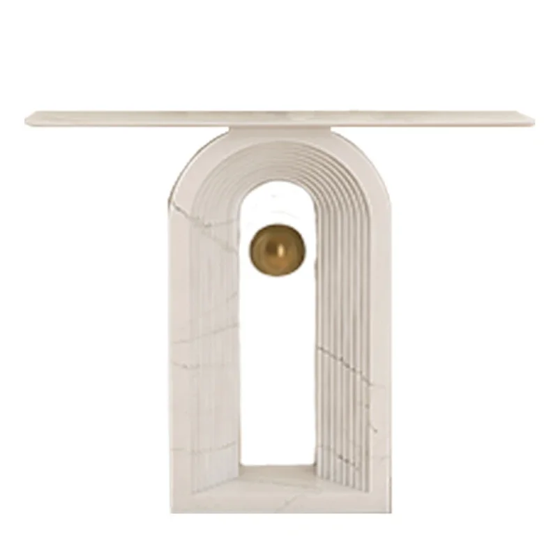 

Light Luxury Style Entrance Cabinet Living Room Entrance Table Villa Corridor End Entrance Table Minimalist