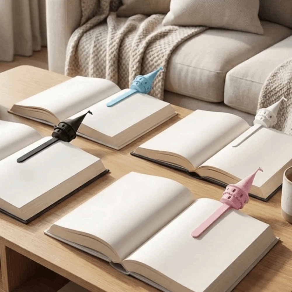 

Adorable 3D Printing Magic Castle Bookmarks Castle Shape Fun Page Marker Novelty Ornaments Reading Tool Office Stationery