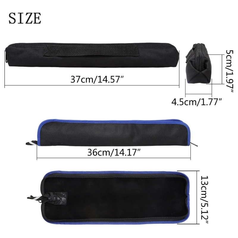 Flute Storage Bag, Long Zippered Flute Piccolo Carry Bag Portable Flute Case Bag A2UF