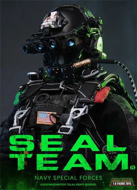 1/6 Minitimes M013 USA. Figurka Kapitana z Oddziału Uszczelnionego z Psem, Pełny Zestaw, Ruchome Figurki Akcji, Prezent dla Fanów, 30 cm