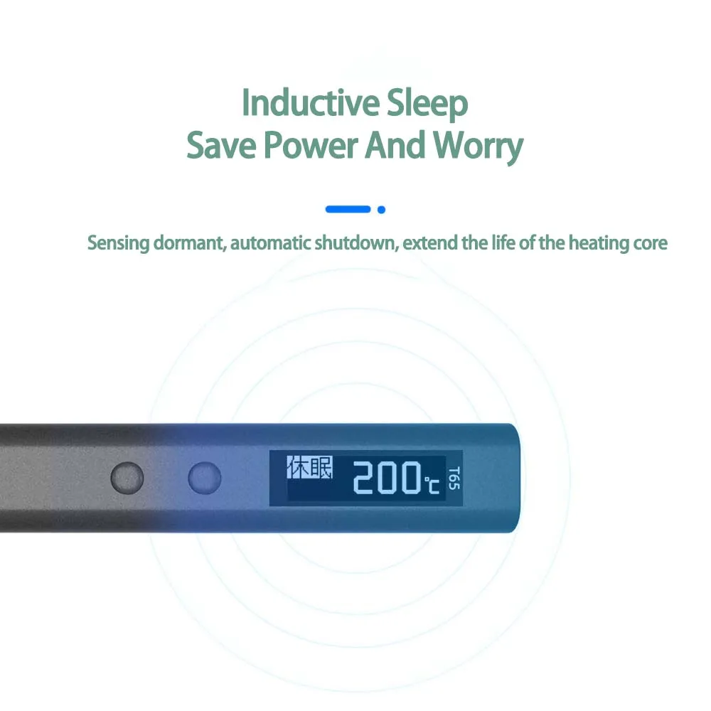 T65 Intelligent Electric Soldering Iron - Portable, Mini, and Precise, with Constant Temperature Control and Digital Display