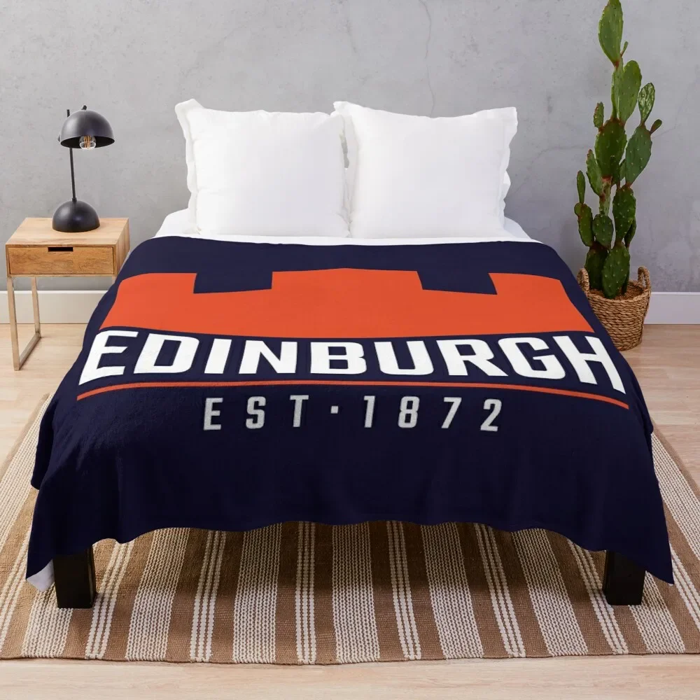 

The Edinburgh Rugby Logo 2 Throw Blanket Sofa Quilt Flannels Warm Luxury Throw Blankets