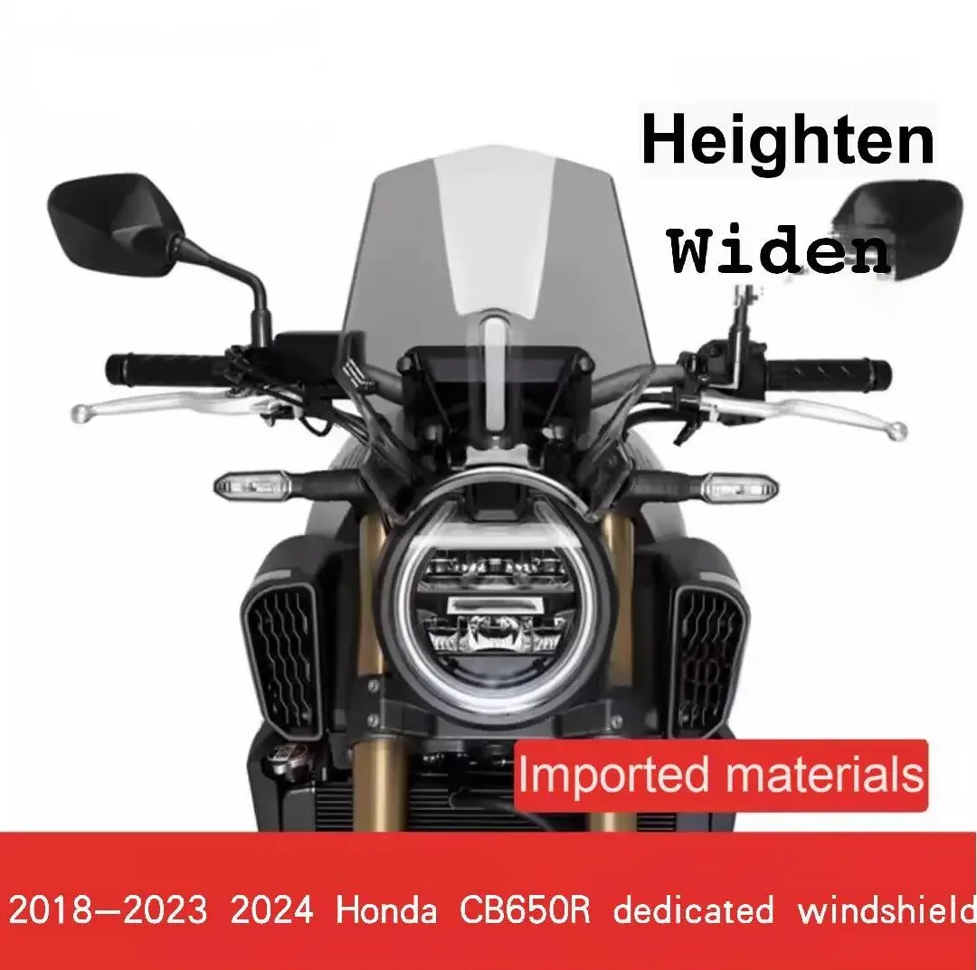 

For Honda 2018-2023 2024 CB650R cb650r Cb650r Motorcycle Front windshield rain shield and wind shield modification accessories