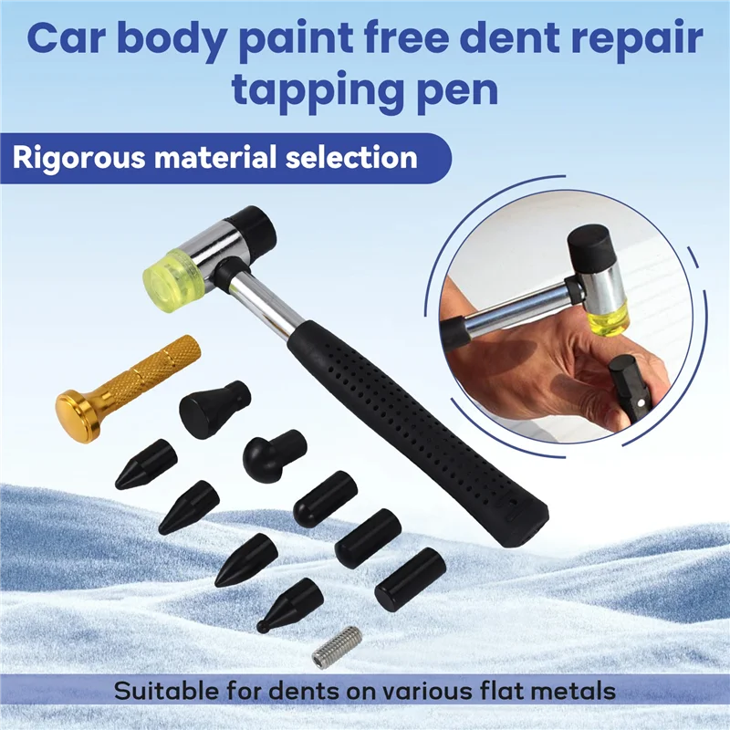 

Наборы инструментов для ремонта вмятин без покраски кузова автомобиля, металлическая ручка для избавления, подъемник для вмятин, инструменты для ремонта вмятин с 9 головками