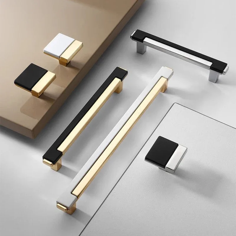 Light Luxury Cabinet Door Handle Light Luxury Bedside Table Drawer Handle Single Hole Modern Minimalist Nordic Cabinet Handle