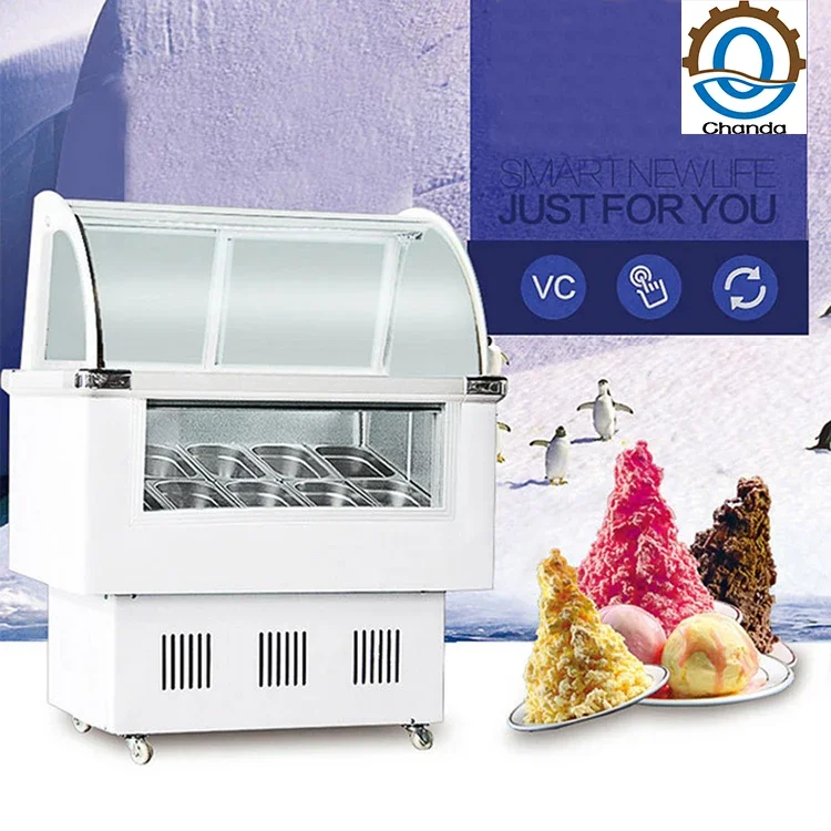 Special Link LK - 1.0 BDQ Ice Cream Display Showcase Commercial Ice Cream Display Freezer Ice Cream Showcase Display