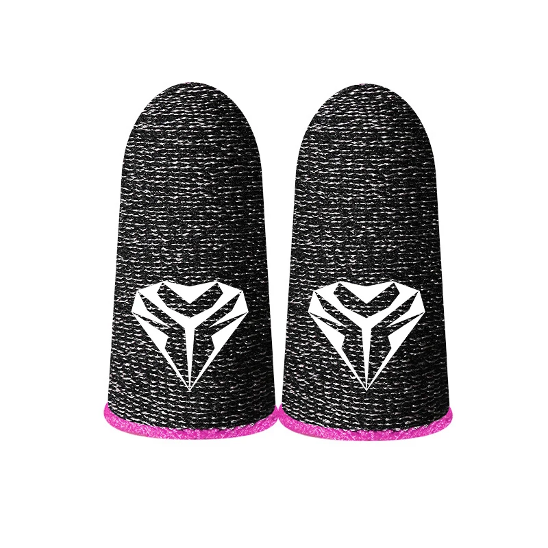 1 Pair Gaming Finger Sleeve Breathable Fingertips Sweatproof Fingertip Cover Thumb Gloves for PUBG Mobile Game