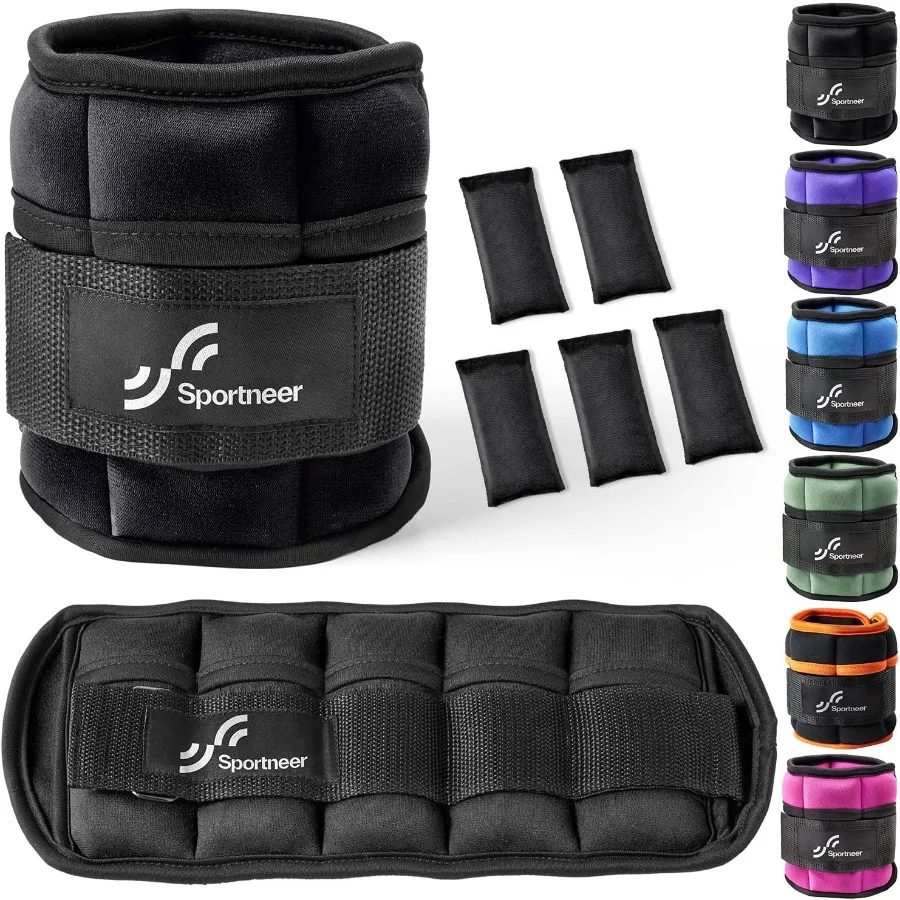 زوج من أوزان الكاحل قابلة للتعديل بوزن 6.5 رطل للرجال والنساء: مثالية لليوجا والمشي والجري والتمارين الرياضية والتدريبات البدنية