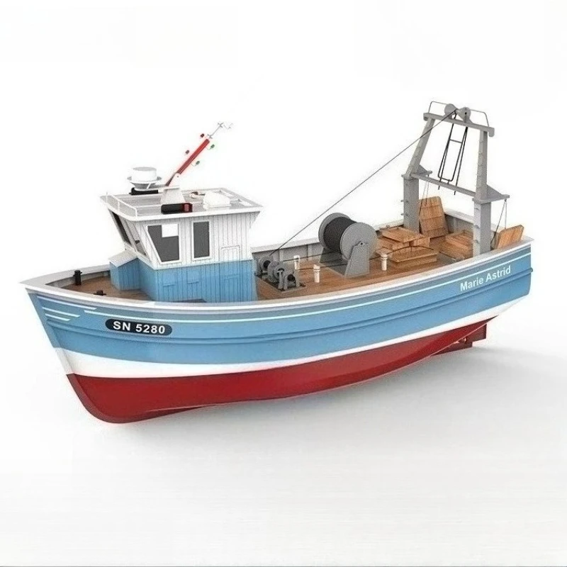 RC Boat 1:50 Fishing Boat 3D Printing High Quality Resin Shell Ship Model Kit Personal Assembly Remote Control Ship Model Toy