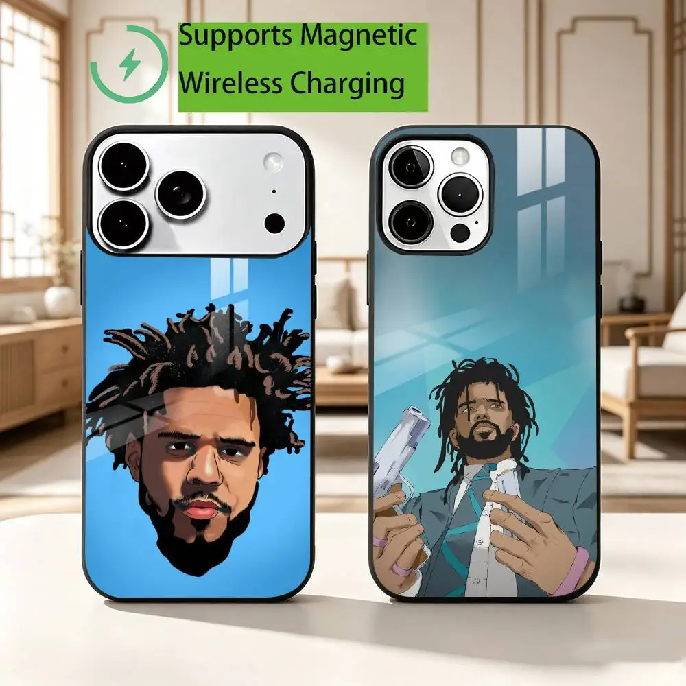 R-Rapper J  Colejpg Phone Case For iPhone17,16,15,14,13,12,11 Plus,Pro Magnetic with Magsafe Wireless Charging Gift