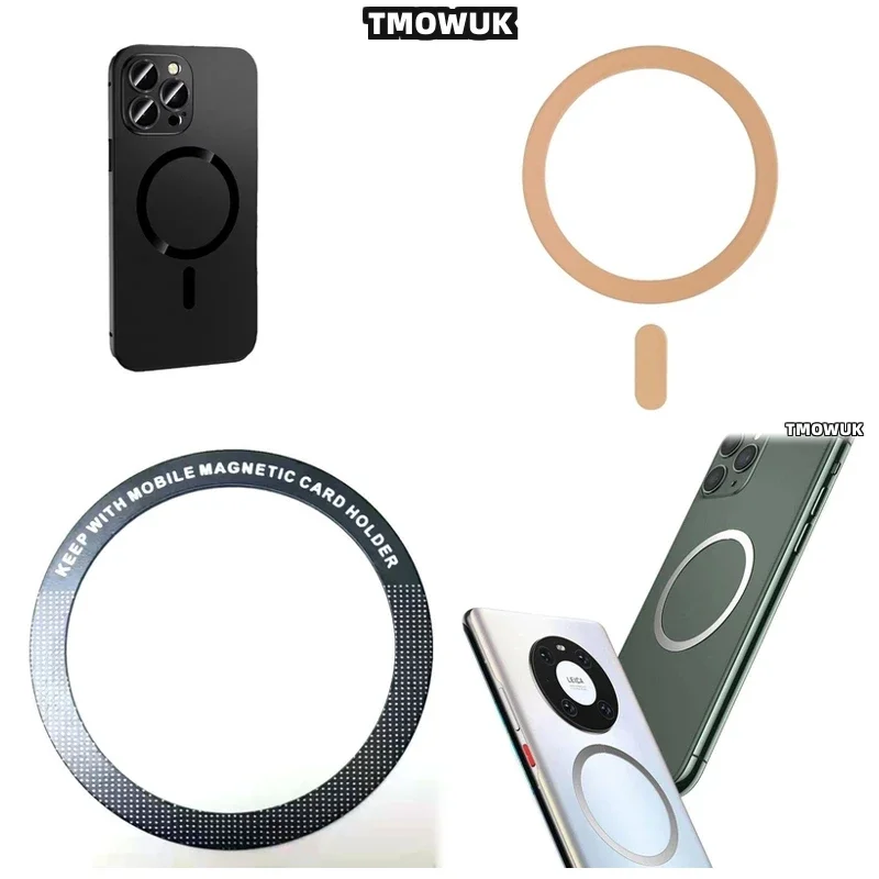 

Magsafe - Совместимое магнитное кольцо-наклейка для HUAWEI Mate 30 40 50 60 70 X3 X5 P40 P30 Pro RS Nova 9