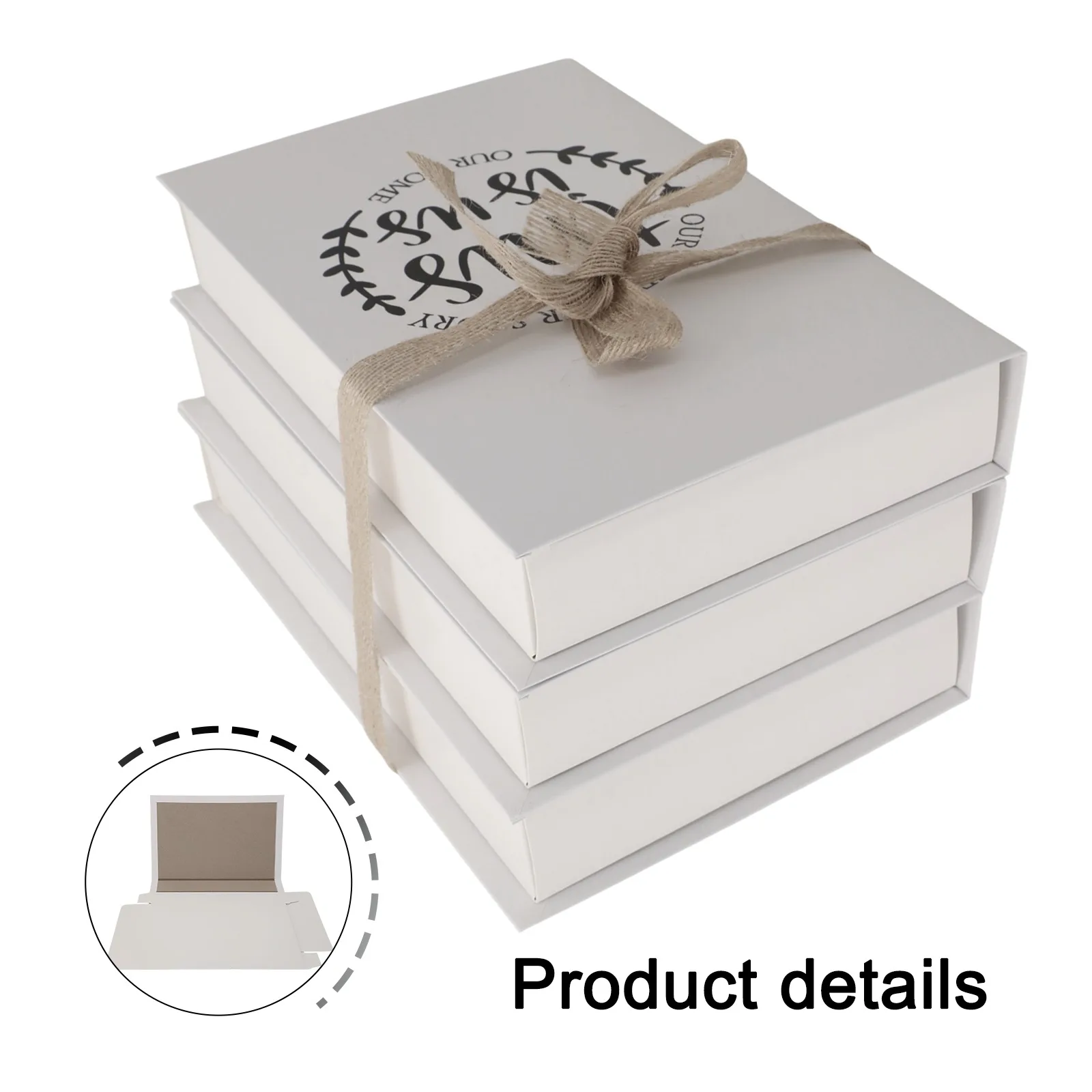 مكدسات الكتب المزخرفة، كتب محاكاة قابلة للطي، ديكور على طراز المزرعة، رف الكتب الساحر، ديكور رف الكتب #4