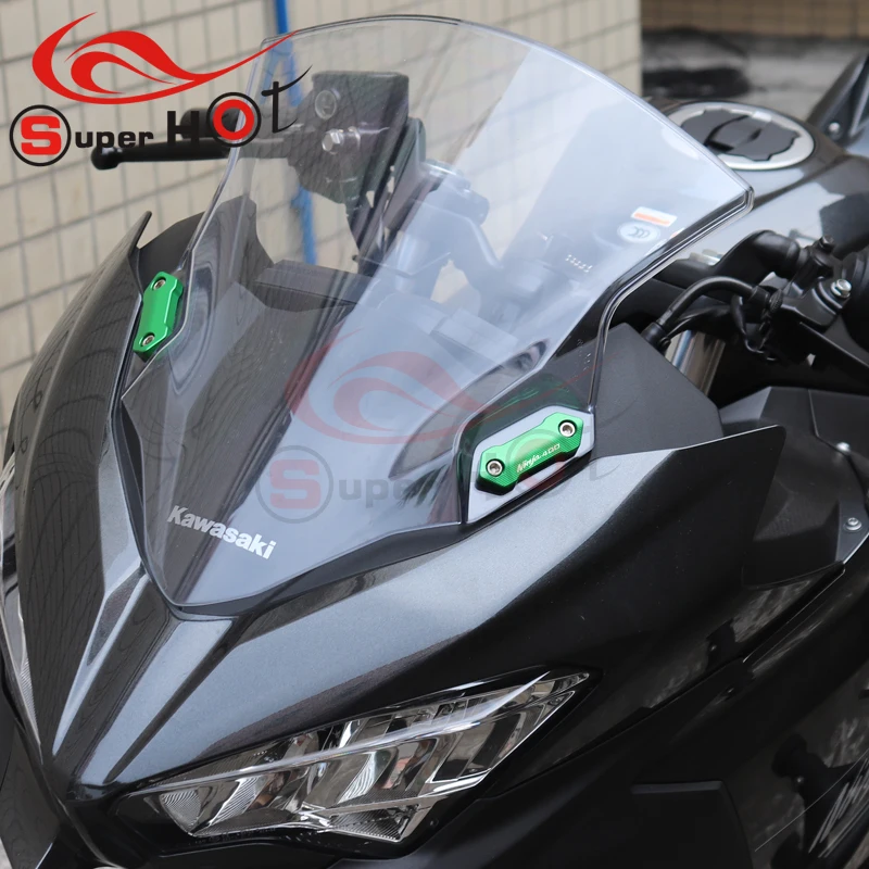 Motorcycle Accessories Mirror Hole Cover Windscreen Driven Mirror Eliminators Cap for KAWASAKI NINJA400 ZX25R NINJA 400 ZX 25R