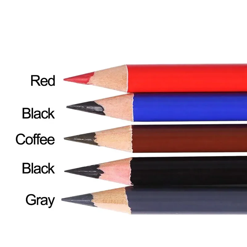 1pcs Waterproof Eyebrow Pencil Microblading Eyebrow Pen Stencil Tattoo Eyebrows Makeup Sweat-proof Long Lasting Eye Brow Pencil